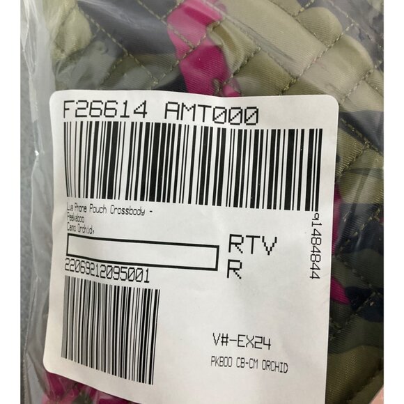 Lug Peekaboo Camo Orchid Unisex Crossbody Bag in Pink Canvas with Camouflage Pat - Picture 2 of 8